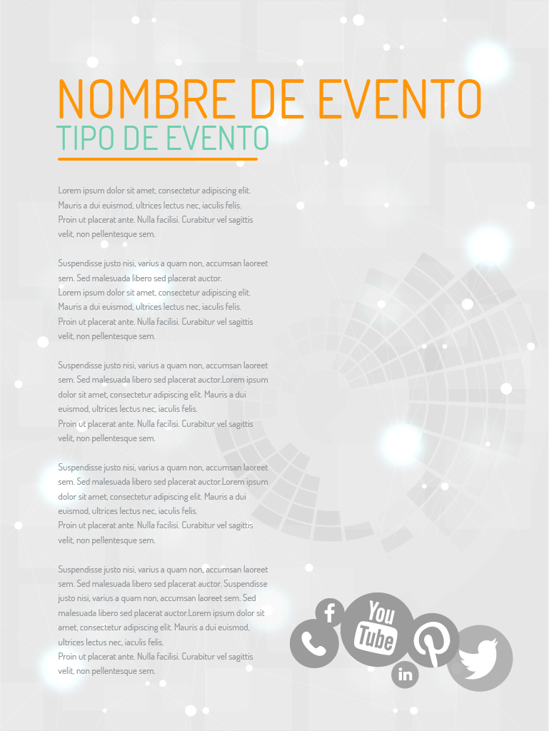 Cartel ejemplo de evento