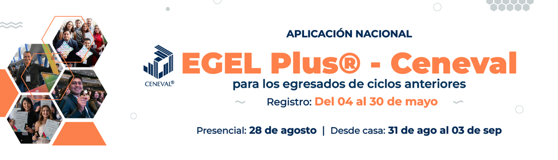  Aplicación nacional de los EGEL-PLUS de agosto 2026