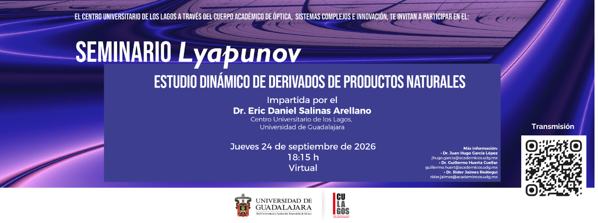 Seminario Lyapunov: Estudio Dinámico de Derivados de Productos Naturales